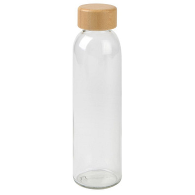 Glas-Flasche Deeply, 500 ml, transparent,braun