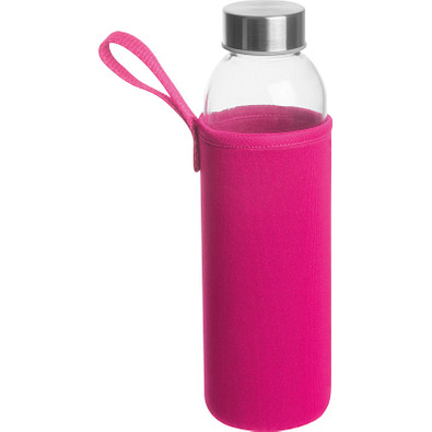 Trinkflasche Klagenfurt mit Sleeve, 500 ml, pink