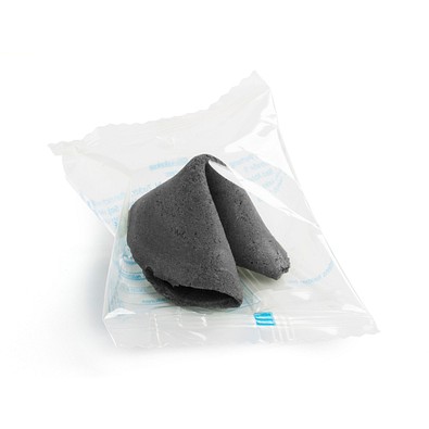 Glückskekse, 7 g, Schwarz, Folie weiß, inkl. Druck