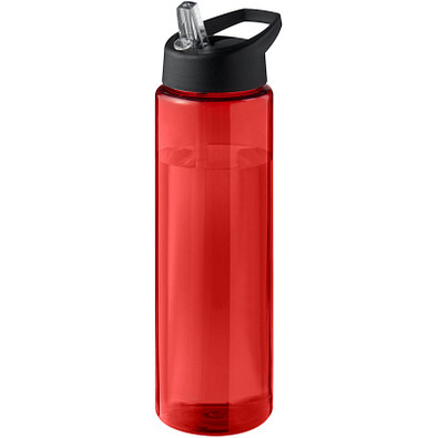 H2O Active® Eco Vibe 850 ml Sportflasche mit Ausgussdeckel, rot, schwarz