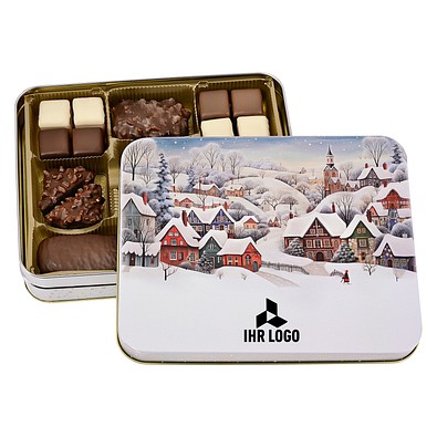 HAEBERLEIN-METZGER Präsentdose Lebkuchen-Gebäckmischung, Winterdorf