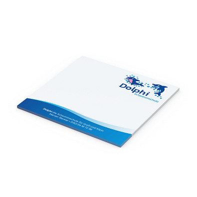 Geiger-Notes Haftnotiz Basic 100 x 97, 25 Blatt, inkl. Druck, weiß