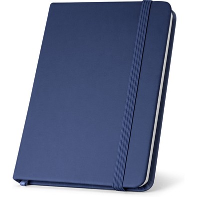 HEMINGWAY. A5 PU-Notizblock mit unlinierten Blättern, Blau
