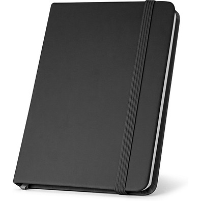 HEMINGWAY. A5 PU-Notizblock mit unlinierten Blättern, Schwarz
