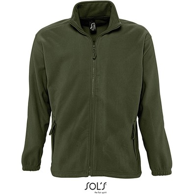 Herren Fleecejacke North, 4XL, Army