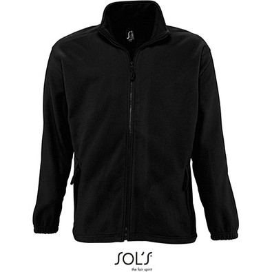 Herren Fleecejacke North, M, Black