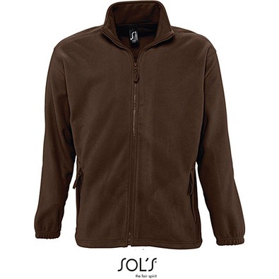 Herren Fleecejacke North, M, Dark Chocolate