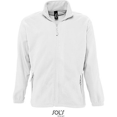 Herren Fleecejacke North, XL, White