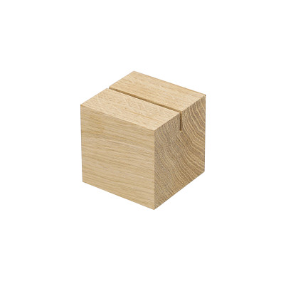 Holzmenükartenhalter Cube, natur