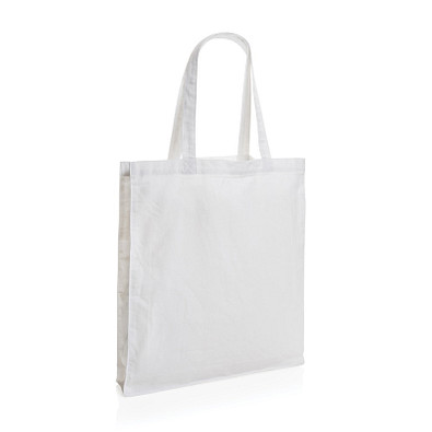 Impact AWARE™ recycelte Baumwolltasche 145gr mit Boden, weiß