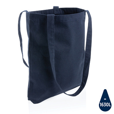 XD COLLECTION recycelte Baumwolltasche Impact Aware, dunkelblau
