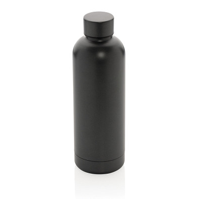 XD COLLECTION doppelwandige Vakuum-Flasche Impact Stainless Steel, 500 ml, dunkelgrau