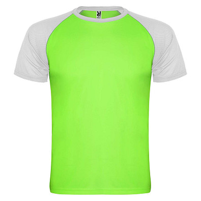 Indianapolis Sport T-Shirt für Kinder, Fluor Green / schwarz, 4