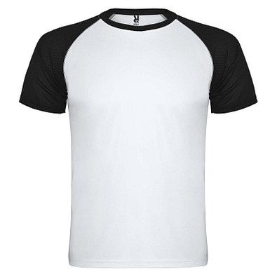 Indianapolis Sport T-Shirt für Kinder, weiß / schwarz, 4