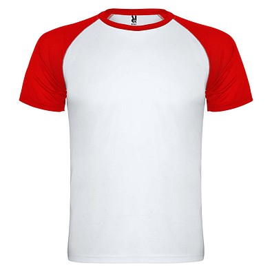 Indianapolis Sport T-Shirt für Kinder, weiß / rot, 4