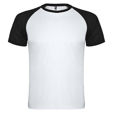 Indianapolis T-Shirt Unisex aus recyceltem Material, weiß / schwarz, 3XL