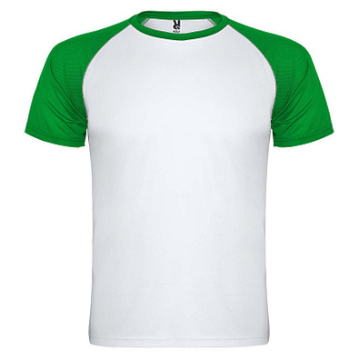 Indianapolis T-Shirt Unisex aus recyceltem Material, weiß / farngrün, 3XL