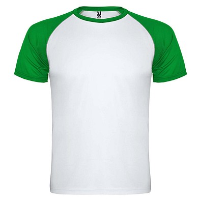Indianapolis T-Shirt Unisex aus recyceltem Material, weiß / farngrün, XL