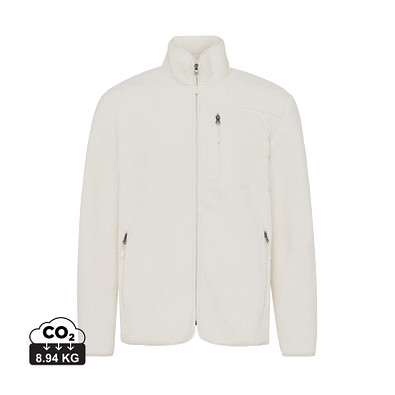 Iqoniq Diran Fleecejacke aus recyceltem Polyesterflor, neutral, XL