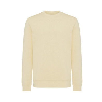Iqoniq Etosha Lightweight Sweater aus recycelter Baumwolle, cream yellow, XXL