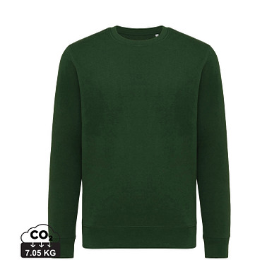 Iqoniq Etosha Lightweight Sweater aus recycelter Baumwolle, forest green, XXL