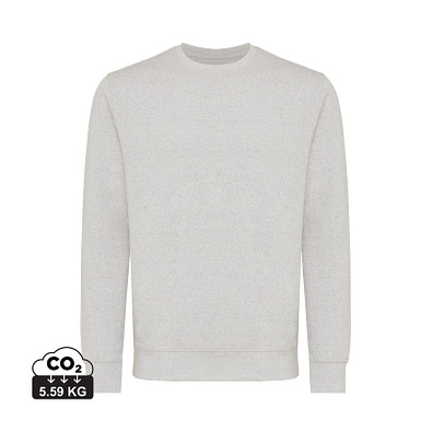 Iqoniq Etosha Lightweight Sweater aus recycelter Baumwolle, ungefärbte helles Grau, XXL