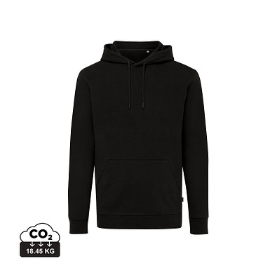 Iqoniq Jasper Hoodie aus recycelter Baumwolle, schwarz, L