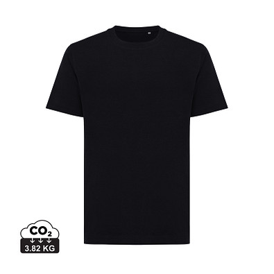 Iqoniq Kakadu relaxed T-Shirt aus recycelter Baumwolle, schwarz, S