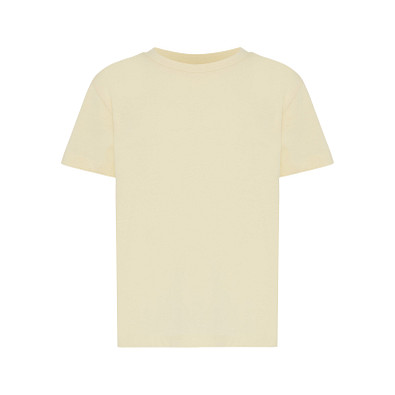 Iqoniq Koli Kids T-Shirt aus recycelter Baumwolle, cream yellow, 1314