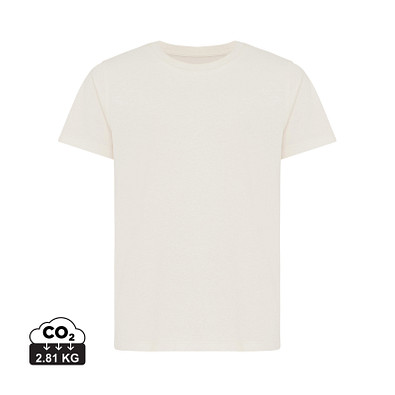 Iqoniq Koli Kids T-Shirt aus recycelter Baumwolle, natural raw, 11-12 y