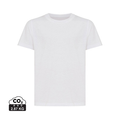 Iqoniq Koli Kids T-Shirt aus recycelter Baumwolle, weiß, 5-6 y