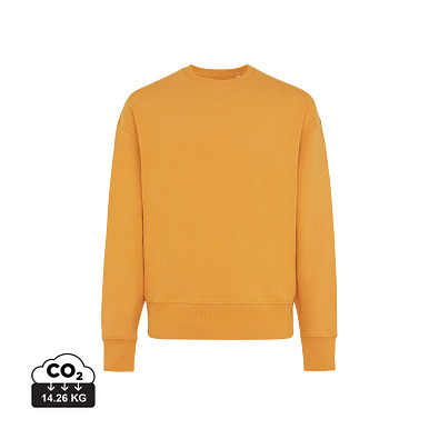 Iqoniq Kruger Relax-Rundhals-Sweater, sonnenuhr orange, XXL