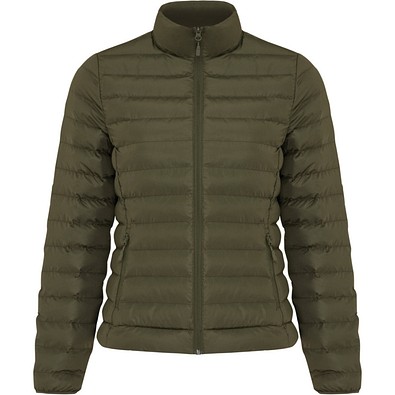 IQONIQ Maiko Damen Steppjacke aus recyceltem Polyester, khaki, M