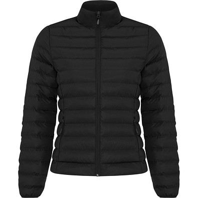 IQONIQ Maiko Damen Steppjacke aus recyceltem Polyester, schwarz, L