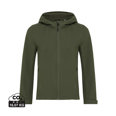 Iqoniq Makalu Damen Softshelljacke aus recyceltem Polyester, khaki, XL