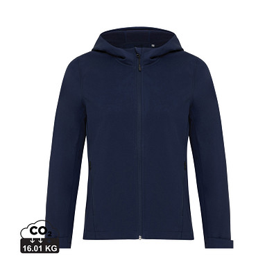 Iqoniq Makalu Damen Softshelljacke aus recyceltem Polyester, navy blau, XXS