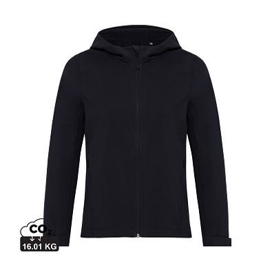 Iqoniq Makalu Damen Softshelljacke aus recyceltem Polyester, schwarz, XL