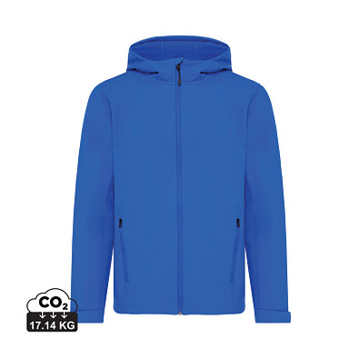 Iqoniq Makalu Herren Softshelljacke aus recyceltem Polyester, Königsblau, XL