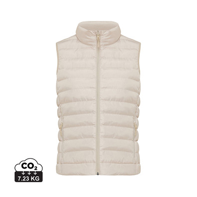 Iqoniq Meru Damen Bodywarmer aus recyceltem Polyester, beige, XXXL