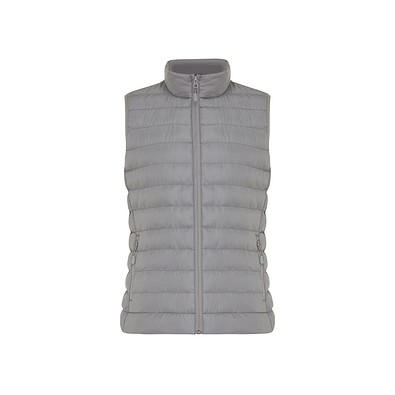Iqoniq Meru Damen Bodywarmer aus recyceltem Polyester, Silbergrau, M