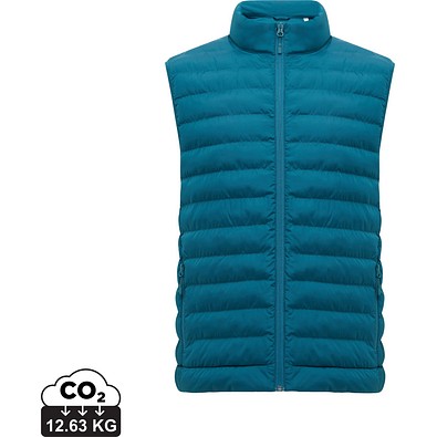 IQONIQ Meru Herren Bodywarmer aus recyceltem Polyester, dark teal, S