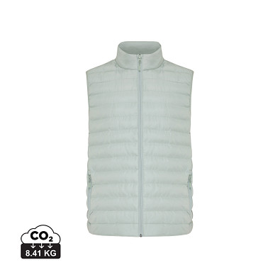 Iqoniq Meru Herren Bodywarmer aus recyceltem Polyester, Iceberg green, XXXL