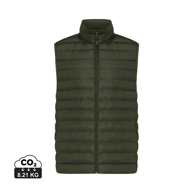 Iqoniq Meru Herren Bodywarmer aus recyceltem Polyester, khaki, XXXL