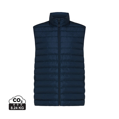 Iqoniq Meru Herren Bodywarmer aus recyceltem Polyester, navy blau, M