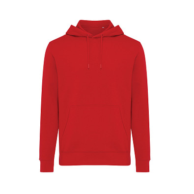 Iqoniq Rila Lightweight Hoodie aus recycelter Baumwolle, rot, M