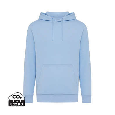 Iqoniq Rila Lightweight Hoodie aus recycelter Baumwolle, sky blue, M