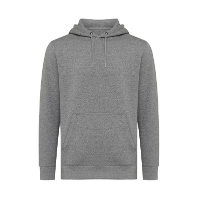 Iqoniq Rila Lightweight Hoodie aus recycelter Baumwolle, ungefärbte helles Anthrazit, XXXL