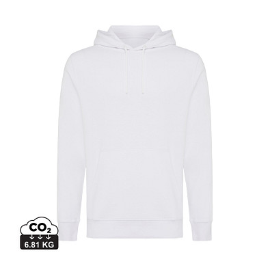 Iqoniq Rila Lightweight Hoodie aus recycelter Baumwolle, weiß, XXXL