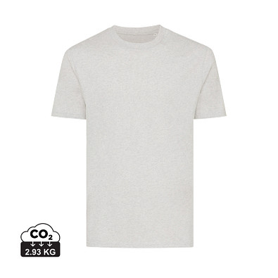 Iqoniq Sierra Lightweight T-Shirt aus recycelter Baumwolle, ungefärbte helles Grau, 4XL