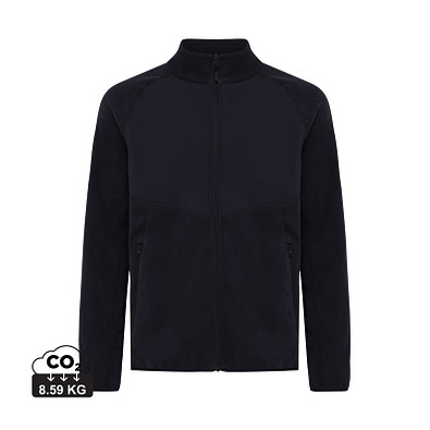 Iqoniq Talung Mikrofleece Jacke aus recyceltem Polyester, schwarz, XXXL